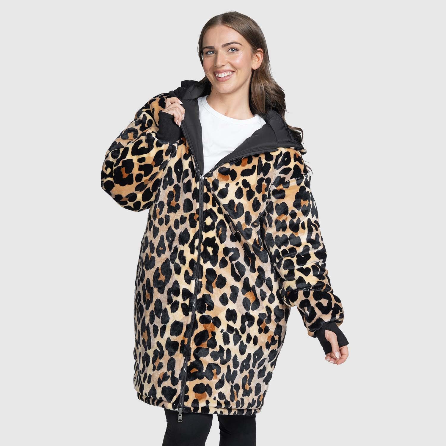 Black / Leopard Print